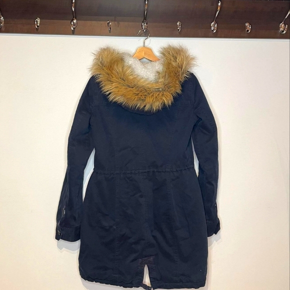 Abercrombie utility style lightweight parka jacket- Size Medium -Navy blue - Picture 2 of 2